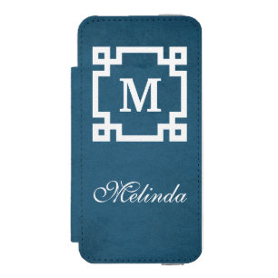 モノグラムデザイン iPhone SE/5/5sウォレットケース