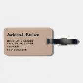 モノグラムデザート軍隊迷彩柄カモフラージュサークル ラゲッジタグ (裏面横)