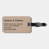 モノグラムデザート軍隊迷彩柄カモフラージュブラック ラゲッジタグ (裏面横)