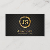 モノグラムデラックスキルトダイヤモンドパターン弁護士 名刺 (正面)