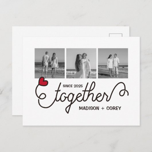 モノグラムトゥガータイポグラフィアートインスタグラムフォト ポストカード (正面/裏面)