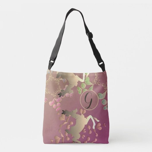 モノグラムトナカイ&スノーフレーク クロスボディバッグ (裏面)