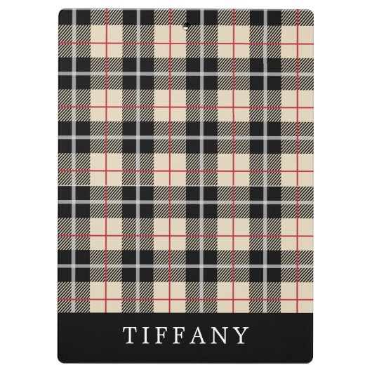 モノグラムトムソンカメルタータンチェック格子模様 クリップボード (裏面)