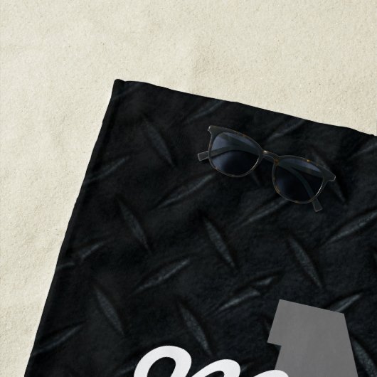 モノグラムトラクター農業ティージュメンズ機器 ビーチタオル (インサイチュ)