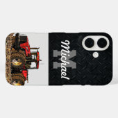 モノグラムトラクター農業ティージュメンズ機器 Case-Mate iPhoneケース (裏面 (横))