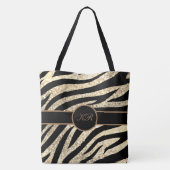 モノグラムトラストライプガーグリッタースパークルガーリー トートバッグ (裏面)