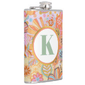 モノグラムトリップ(幻覚体験)のようなノスタルジックフローラムード フラスク (右)