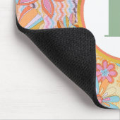 モノグラムトリップ（幻覚体験）のようなノスタルジックフローラムード マウスパッド (コーナー)