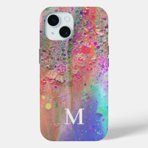 モノグラムトレンディーアクリル抽象芸術 iPhone 15ケース