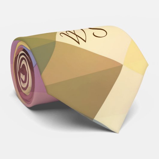 モノグラムトレンディースタイリッシュ&幾何学色メンズ ネクタイ (ロール)