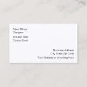 モノグラムトレンディーデザイナー名刺 名刺 (裏面)