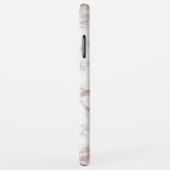 モノグラムトレンディーバラ金ゴールド&ホワイトマーブル Case-Mate iPhoneケース (裏面/右)