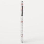 モノグラムトレンディーバラ金ゴールド&ホワイトマーブル Case-Mate iPhoneケース (裏面/左)