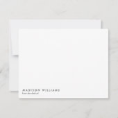 モノグラムトレンディーモダン注記 ノートカード (正面)