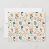 モノグラムトレンディーモダン注記 ノートカード (裏面)