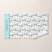 モノグラムトロピカルサマーパームツリーズサンシャインビーチ バスタオルセット (ハンドタオル)