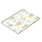 モノグラムトロピカルパイナップルレシピ ノートブック (左側)