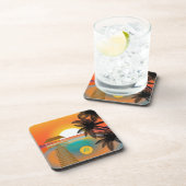 モノグラムトロピカルパラダイス海サンセット コースター (右側)