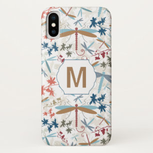 モノグラムトンボ模様 iPhone X ケース