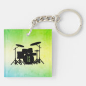 モノグラムドラムセットグリーン キーホルダー (裏面)