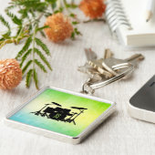 モノグラムドラムセットグリーン キーホルダー (側面)