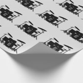 モノグラムドラムセットシルバー ラッピングペーパー (角)