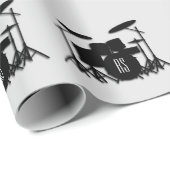 モノグラムドラムセットシルバー ラッピングペーパー (ロールコーナー)