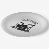 モノグラムドラムセット銀祝い ペーパープレート (アングル)