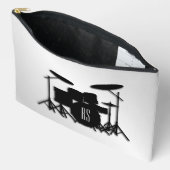 モノグラムドラムセット銀 アクセサリーポーチ (見開き)