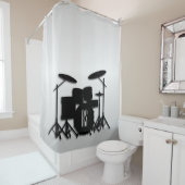 モノグラムドラムセット銀 シャワーカーテン (インサイチュ)