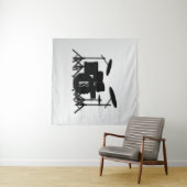 モノグラムドラムセット銀 タペストリー (インサイチュ(横))