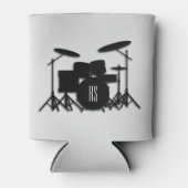 モノグラムドラムセット銀 缶クーラー (正面)