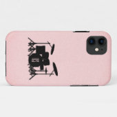 モノグラムドラムセット音楽デザインピンク Case-Mate iPhoneケース (裏面(横))