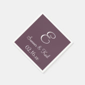 モノグラムナスのトップモノクロナプキン スタンダードカクテルナプキン (角)