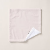 モノグラムニュートラルミニマルモダンスタイリッシュ赤面ピンク バスタオルセット (ウォッシュタオル)