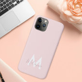モノグラムニュートラルミニマルモダンリスト赤面ピンク Case-Mate iPhoneケース