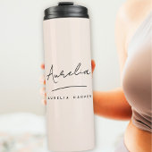 モノグラムニュートラルモダンシグネチャミニマリスト タンブラー