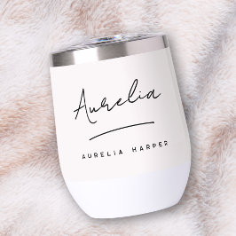 モノグラムニュートラルモダンシグネチャミニマルアイボリー