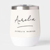 モノグラムニュートラルモダンシグネチャミニマルアイボリー (正面)