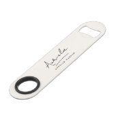 モノグラムニュートラルモダンミニマスタイリッシュリストアイボリー スピード栓抜き (正面アングル)