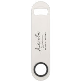 モノグラムニュートラルモダンミニマスタイリッシュリストアイボリー スピード栓抜き (裏面)