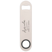 モノグラムニュートラルモダンミニマスタイリッシュリストスクリプト スピード栓抜き (裏面)