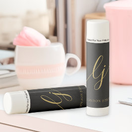 モノグラムニュートラルモダンミニマリストシックブラック金ゴールド