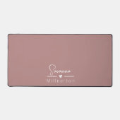 モノグラムニュートラルモダンミニマルエレガントリスト デスクマット (正面)