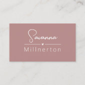 モノグラムニュートラルモダンミニマルエレガントリスト 名刺 (正面)