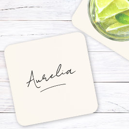 モノグラムニュートラルモダンミニマルシンプルリスト コースター