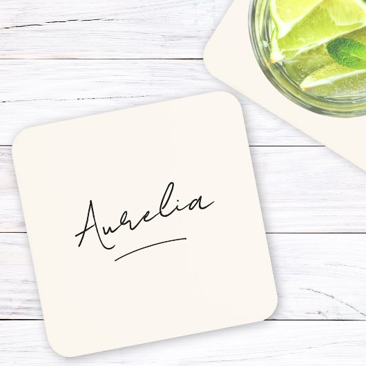 モノグラムニュートラルモダンミニマルシンプルリスト コースター