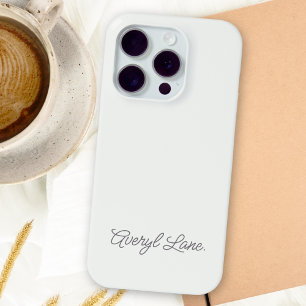 モノグラムニュートラルモダンミニマルスタイリッシュリストスクリプト iPhone 15 PROケース