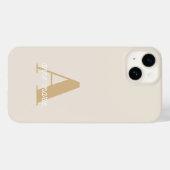 モノグラムニュートラルモダンミニマルスタイリッシュリスト Case-Mate iPhoneケース (裏面 (横))