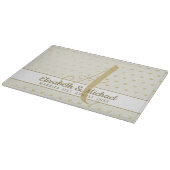 モノグラムニュー結婚リュウズの金ゴールドギフトエレガント カッティングボード (角)